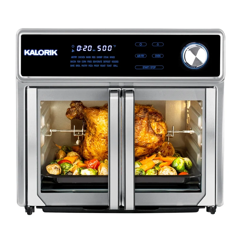 Kalorik MAXX® 26 Quart Digital Air Fryer Oven Grill, Stainless Steel