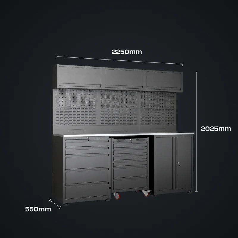 IVON Garageinredning Black Series Mini (225 cm)