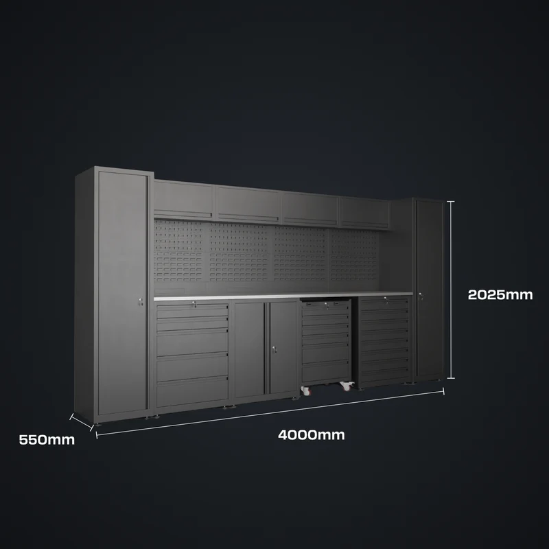 IVON Garageinredning Black Series Large (400 cm)