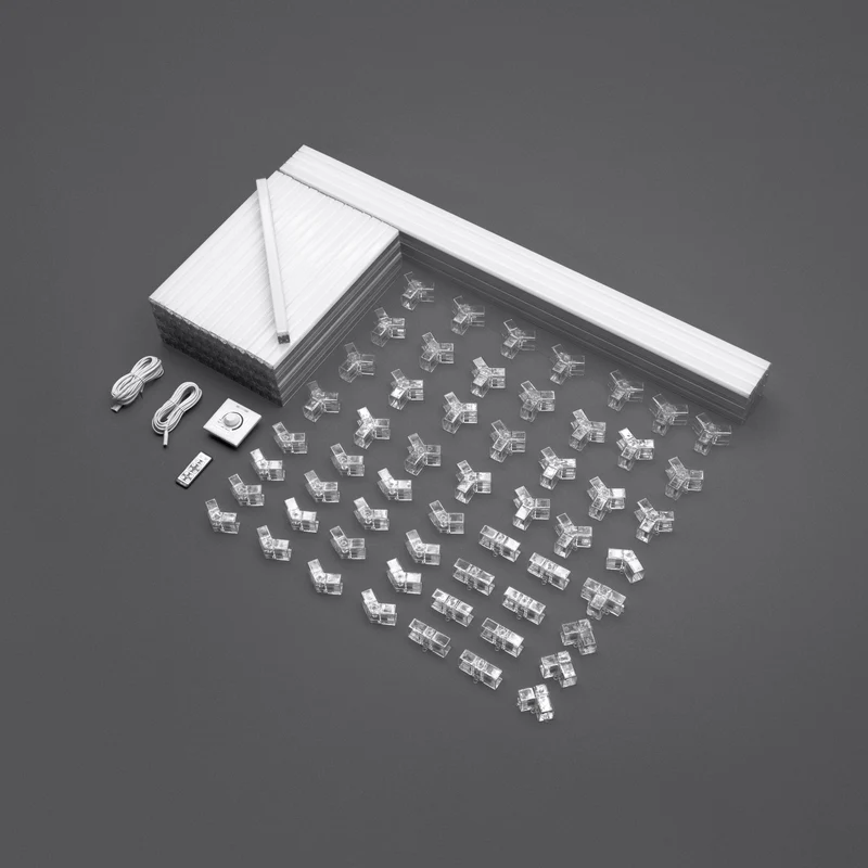 2-PACK: IVON Hexagon Garagebelysning LED-Armatur 241x478cm