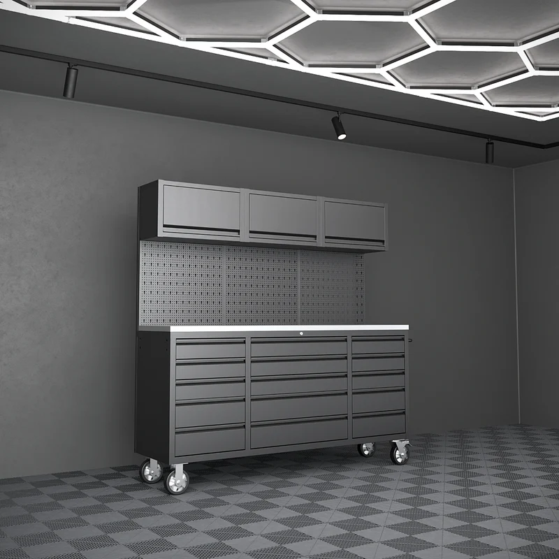IVON Black Series Flyttbar Garageinredning 183x50 cm
