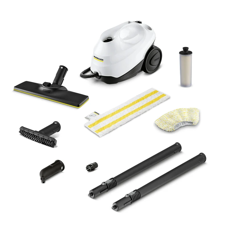 Kärcher SC 3 EasyFix Cylinderångtvätt 1 l 1900 W Svart, Vit