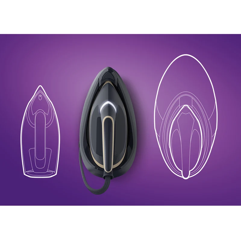 Philips PSG6066/20 ångstrykjärnsladdare 2400 W 1,8 l SteamGlide Advanced Blå, Guld