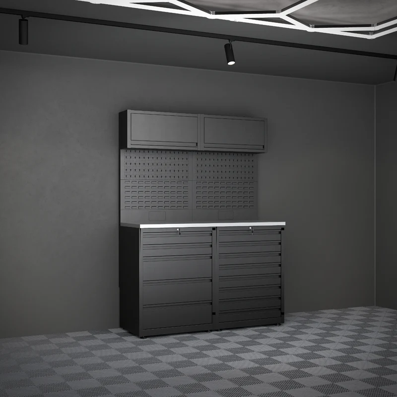 IVON Garageinredning Black Series Slim (150 cm)