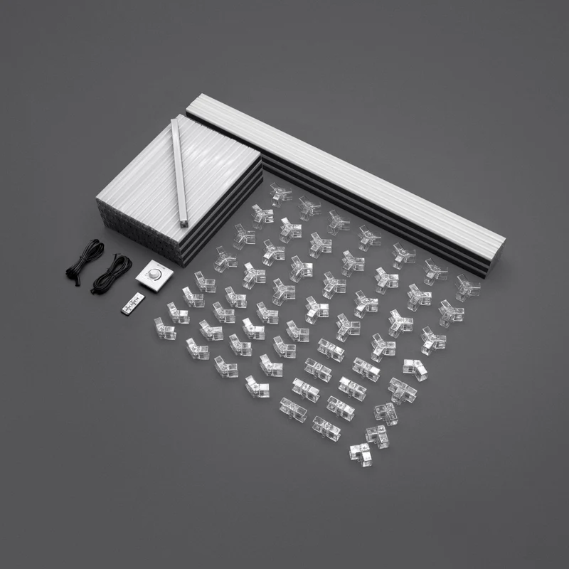 IVON Dimbar Hexagon Garagebelysning LED-Armatur 243x478cm