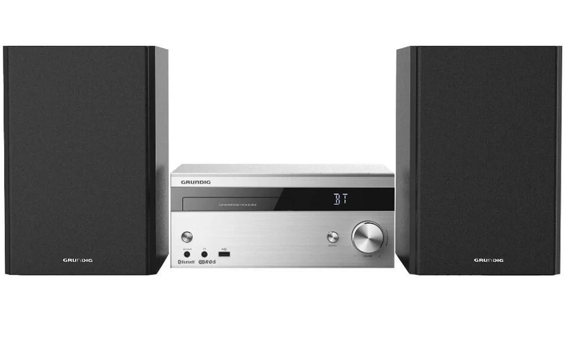 Grundig CMS 4000 BT DAB+ Hemmaljud mikrosystem 100 W Svart, Silver