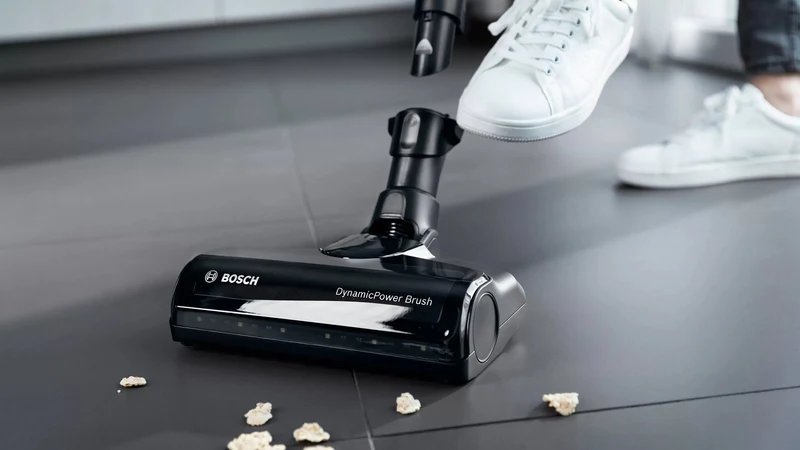 Bosch BCS711XXL upprättstående dammsugare och elektrisk sopborste Skaftdammsugare Batteri Torr Utan påse 0,3 l Vit 3 Ah