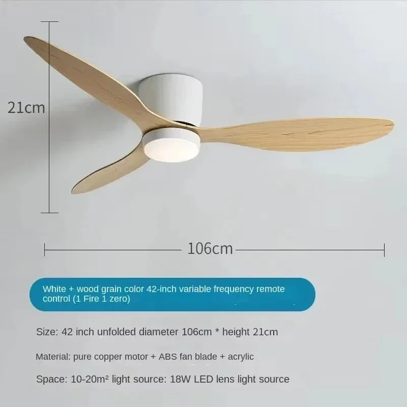 Energieffektiv LED Loftventilator med Fjernbetjening