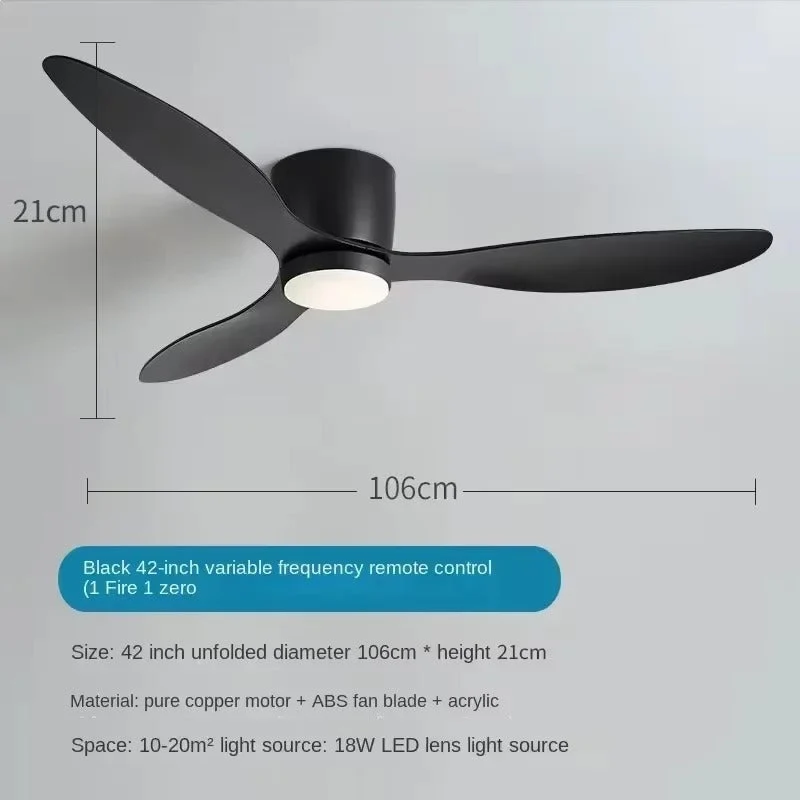 Energieffektiv LED Loftventilator med Fjernbetjening