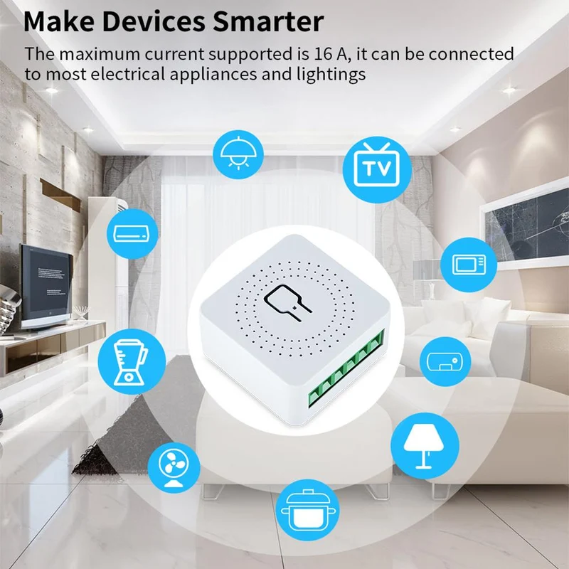 Smart WiFi Switch med Timer & App-styring til Hjemmet