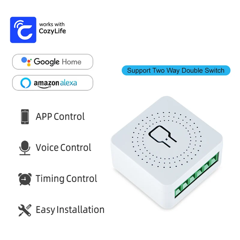 Smart WiFi Switch med Timer & App-styring til Hjemmet