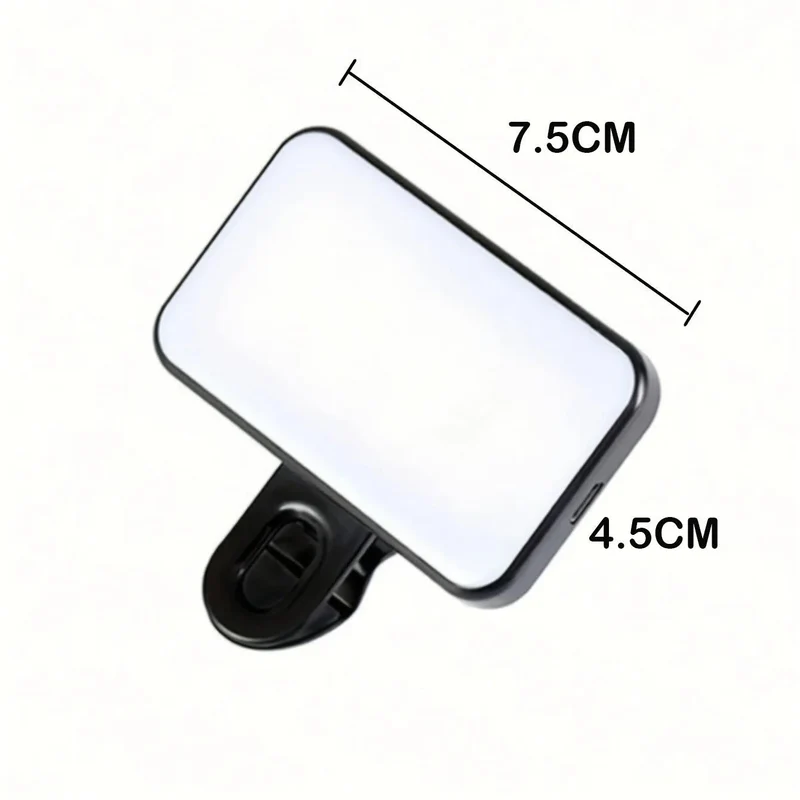 Bærbar Mini Selfie-Lys med 3 Lysstyrkeniveauer & USB Opladning