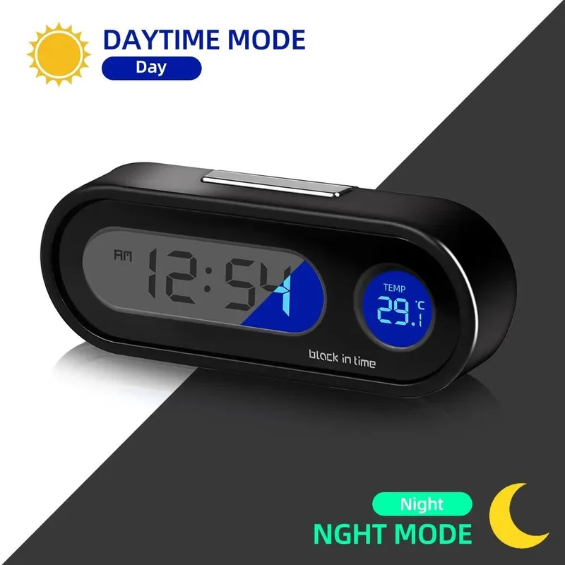 Kompakt Bilur med LCD Display og Temperaturmåler