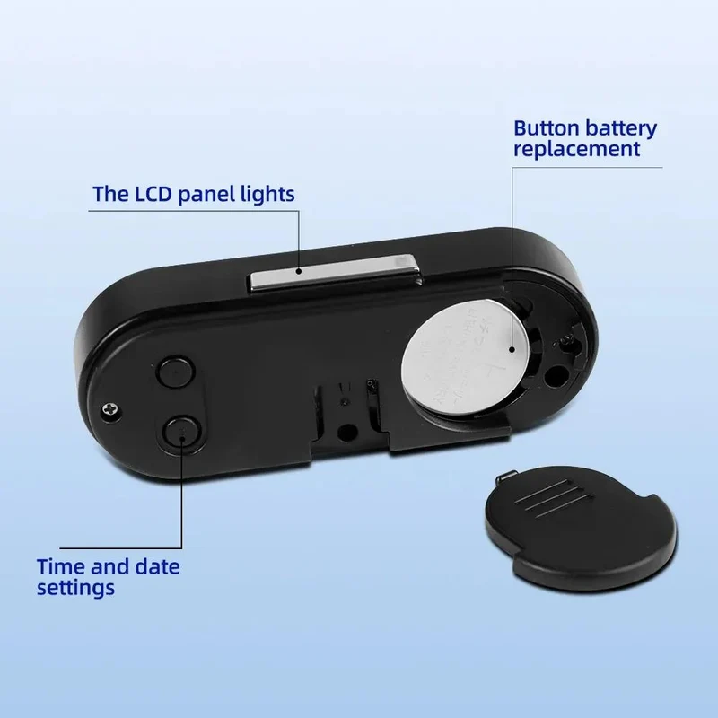 Kompakt Bilur med LCD Display og Temperaturmåler