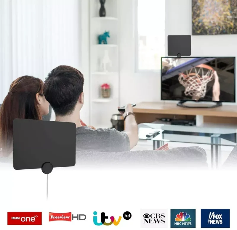 Indendørs 4G TV Antenne med Høj Signalstyrke til 4K TV