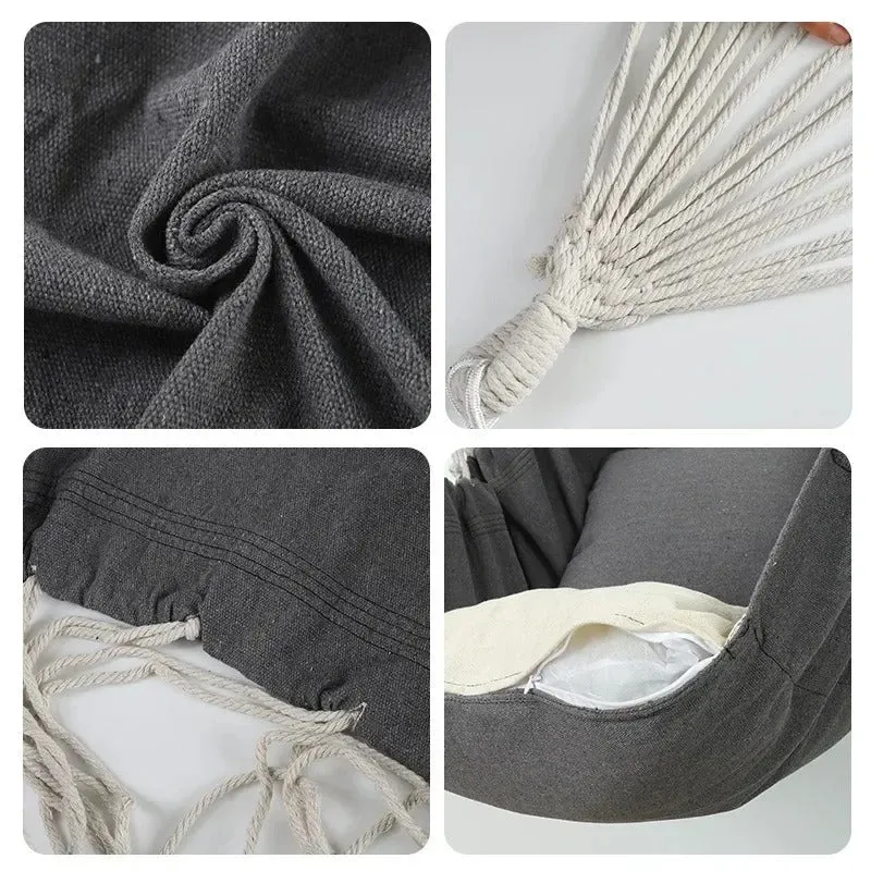 Komfortabel Hængestol i Boho-stil til Indendørs/udendørs Brug