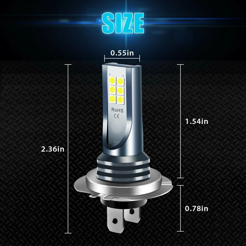 Kraftige 80W H7 H11 LED Forlygter for Bedre Sigtbarhed