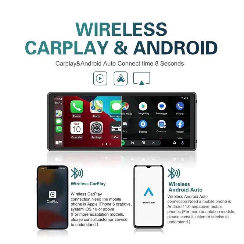 10.26" Bilradio med Trådløs CarPlay & Hurtig WiFi