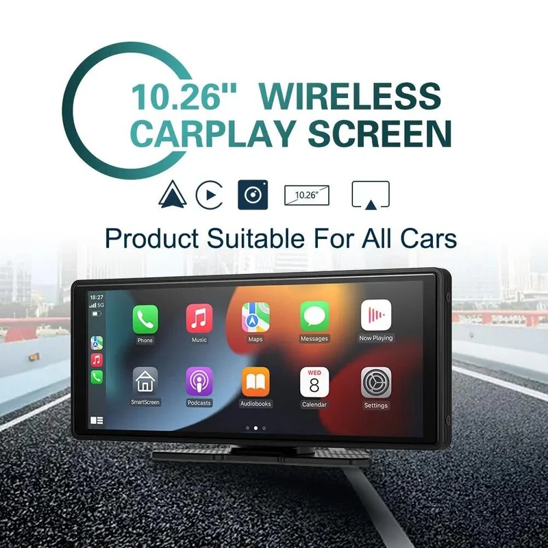10.26" Bilradio med Trådløs CarPlay & Hurtig WiFi