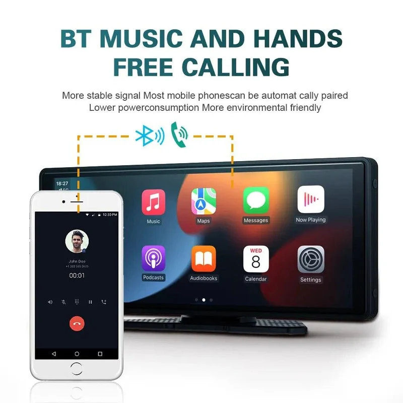 10.26" Bilradio med Trådløs CarPlay & Hurtig WiFi