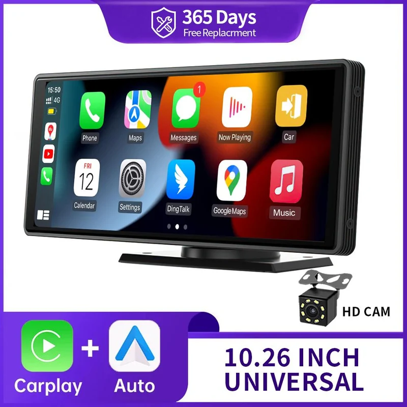 10.26" Multimedieskærm med Trådløs CarPlay & Bluetooth
