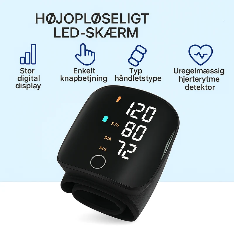 Avanceret Blodtryksmåler med Bluetooth og Nøjagtighed