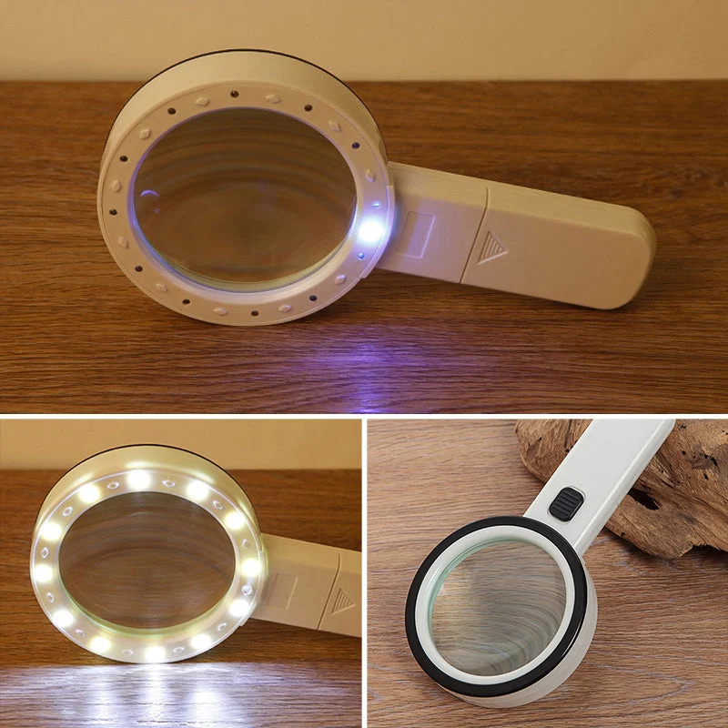 Optisk forstørrelsesglas med LED – Perfekt til detaljer