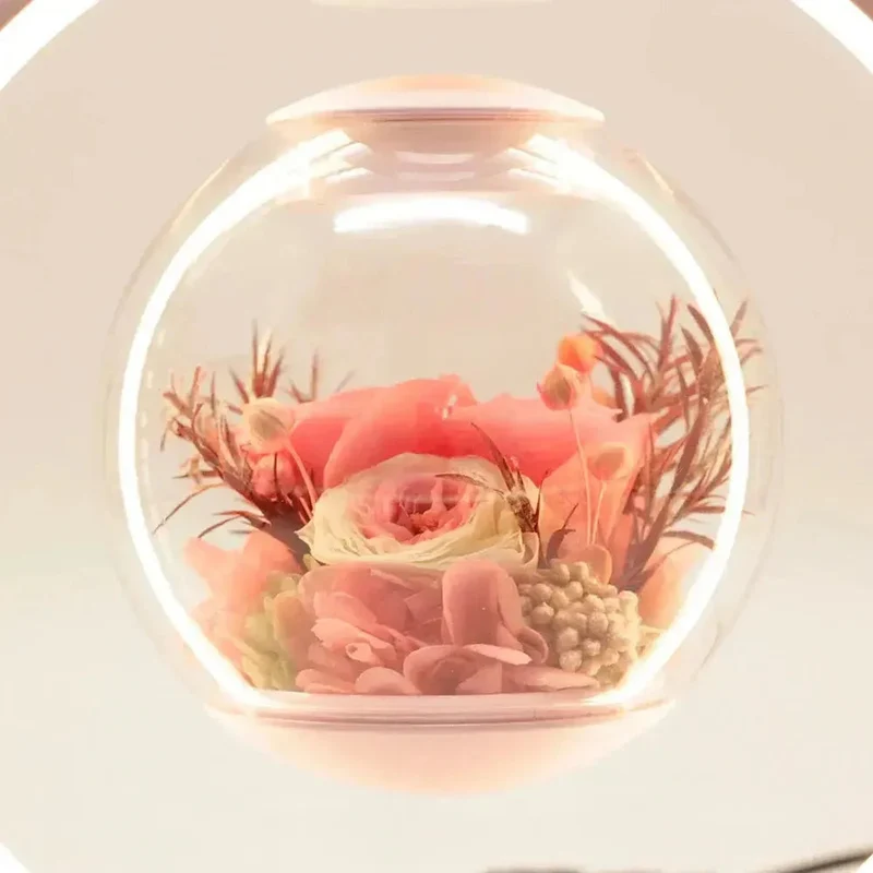 Svævende Blomsterlampe med Magnetisk Elegance og Varmt Lys