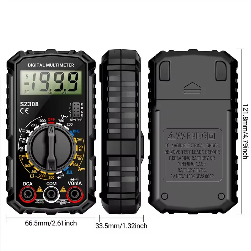 Professionelt Digitalt Multimeter Kit – Præcise Målinger