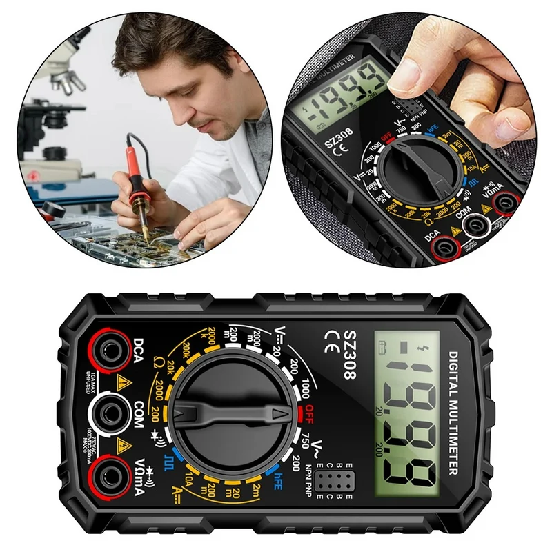 Professionelt Digitalt Multimeter Kit – Præcise Målinger