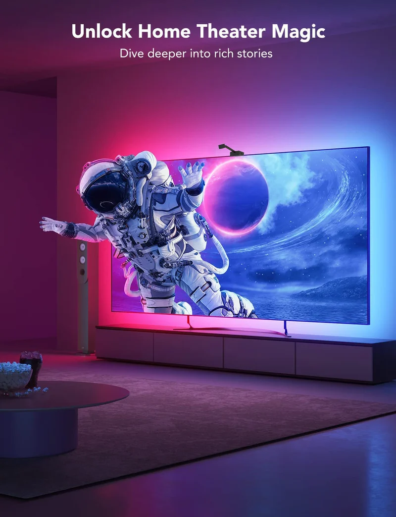 Smart LED TV-baggrundsbelysning med realtids farvesynkronisering til 50–65” TV