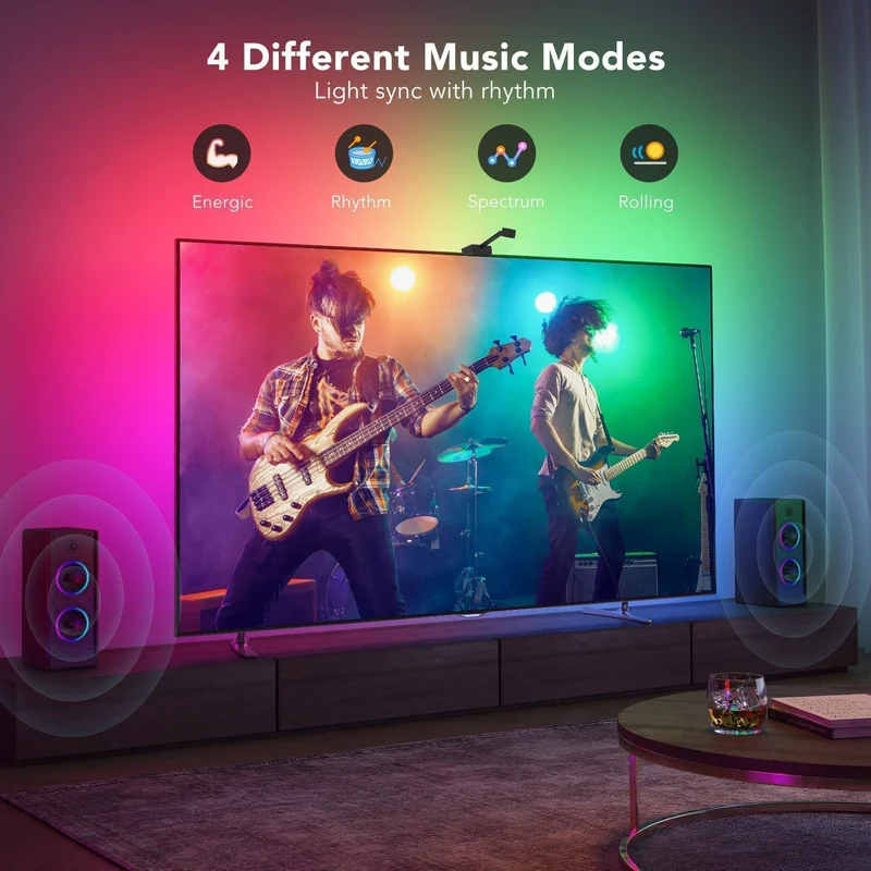 Smart LED TV-baggrundsbelysning med realtids farvesynkronisering til 50–65” TV