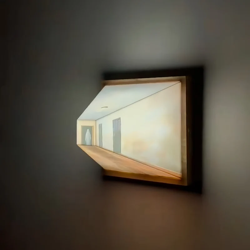 3D Ambient Lampe med dybdeeffekt til vægmontering eller bordopsætning