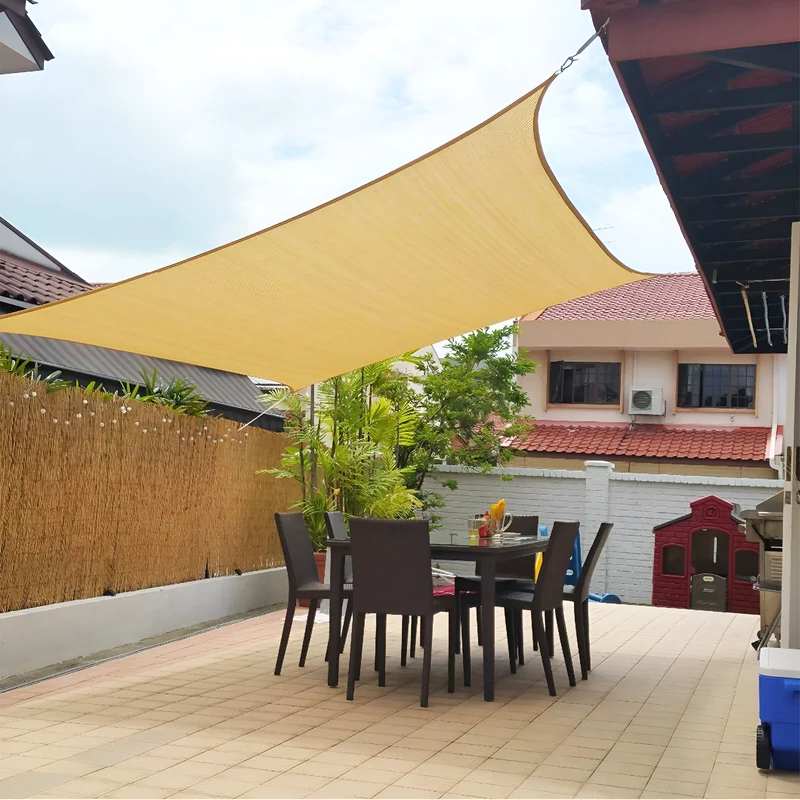 Vandafvisende solsejl i trekant- eller firkantform til balkon og terrasse