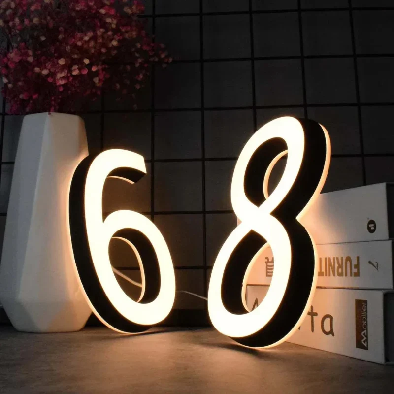 LED-husnummerlampe til personlig belysning af dit hjem