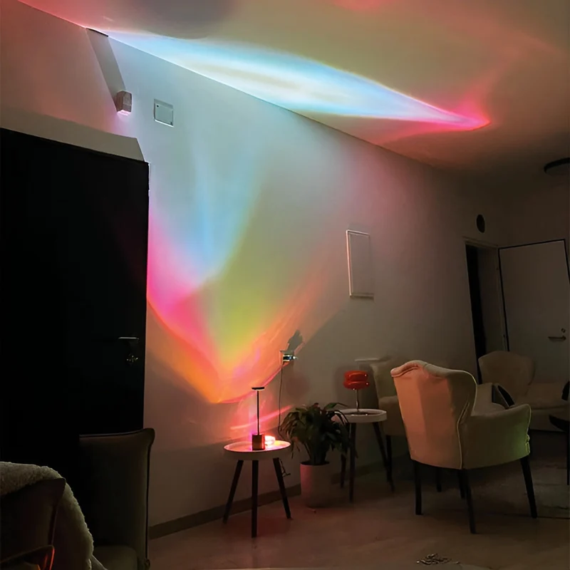 LED Projektionslampe med prismatiske effekter til kreative rum