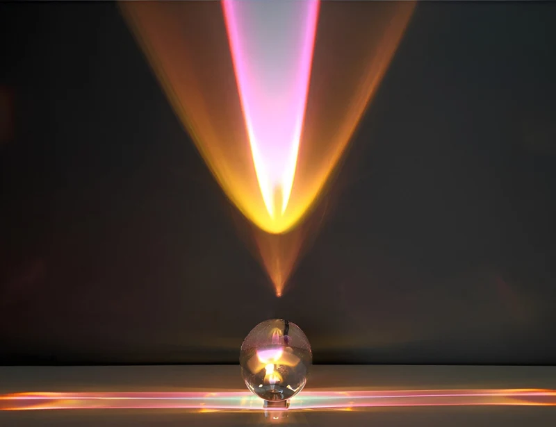LED Projektionslampe med prismatiske effekter til kreative rum