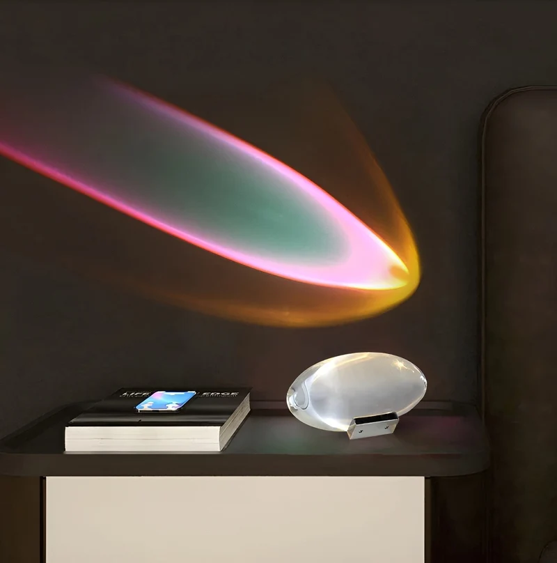 LED Projektionslampe med prismatiske effekter til kreative rum