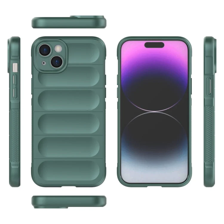 Skræddersyet TPU- og flanellcover til iPhone 15 Plus i elegant rød