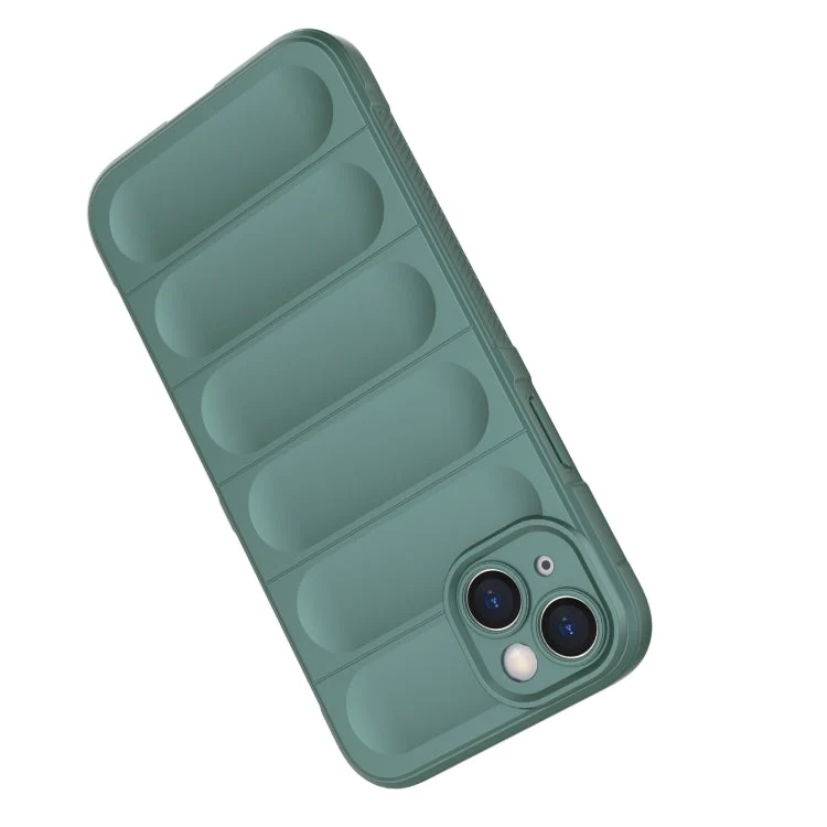 Skræddersyet TPU- og flanellcover til iPhone 15 Plus i elegant rød