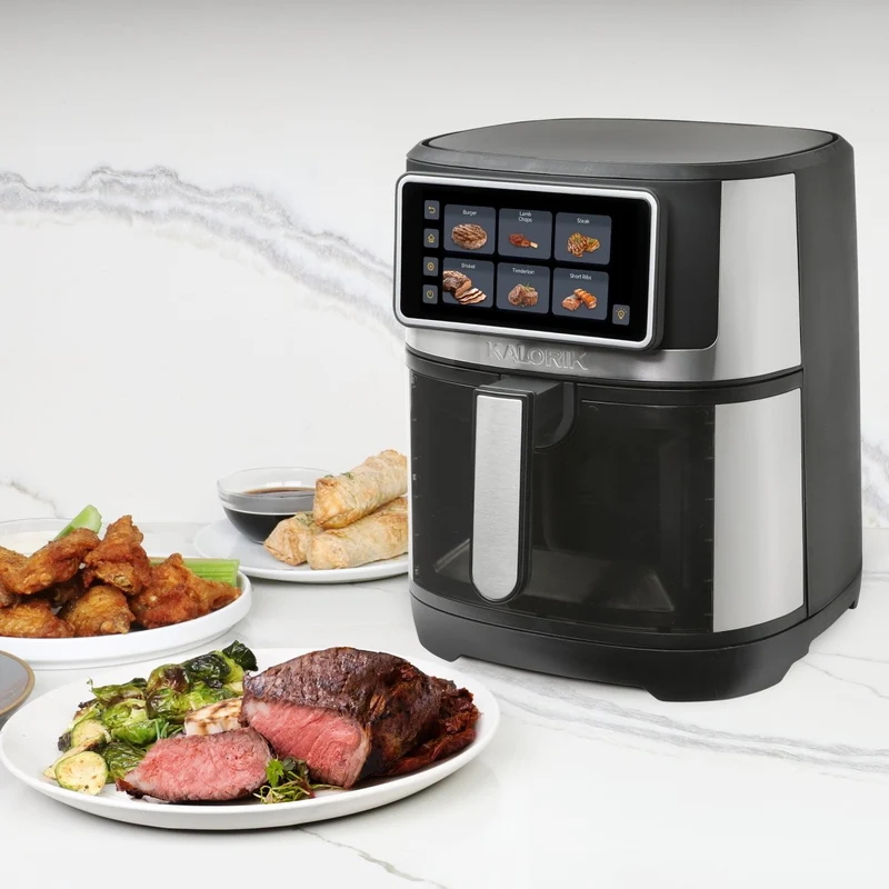 Kalorik VIVID TOUCH 7 Quart High-Resolution Touchscreen Air Fryer with Window
