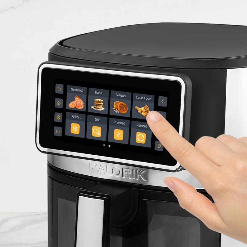 Kalorik VIVID TOUCH 7 Quart High-Resolution Touchscreen Air Fryer with Window