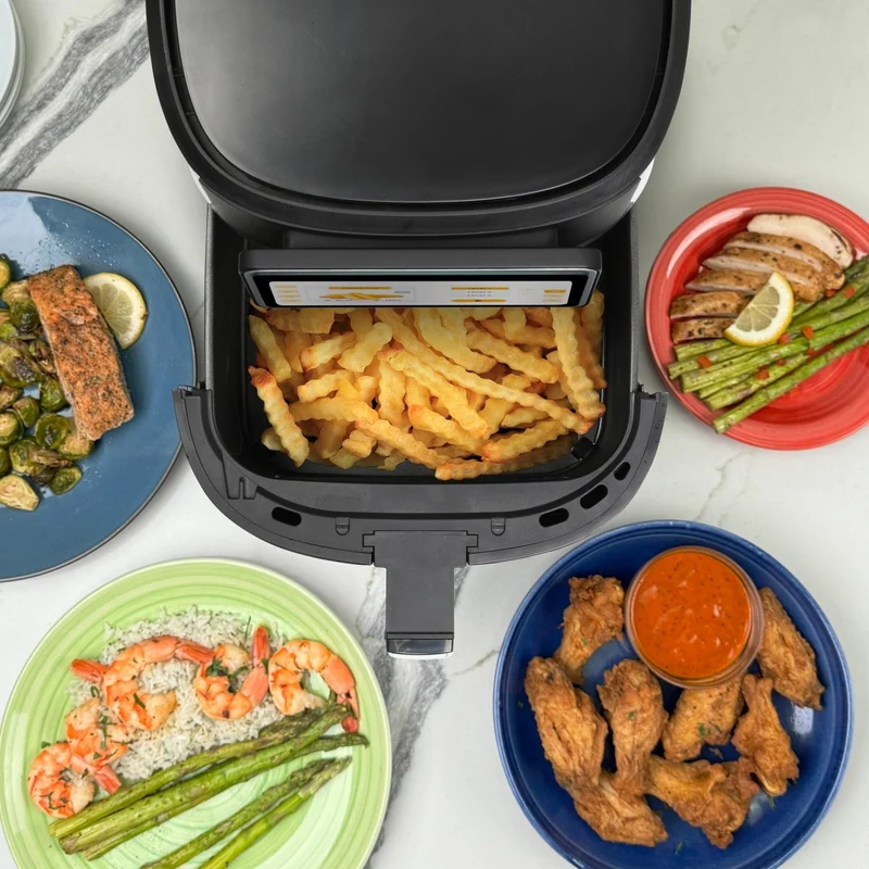 Kalorik VIVID TOUCH 7 Quart High-Resolution Touchscreen Air Fryer with Window