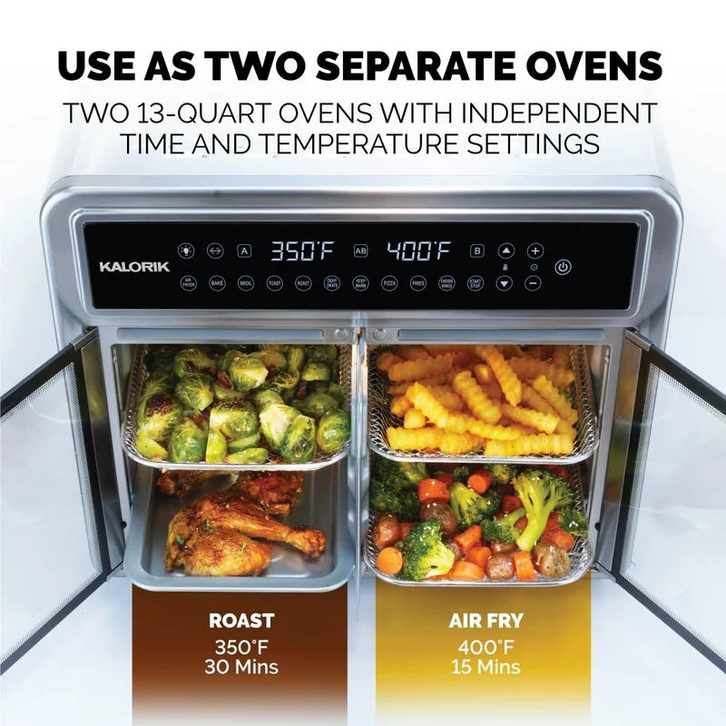 Kalorik MAXX 26 Quart Flex Trio Air Fryer Oven
