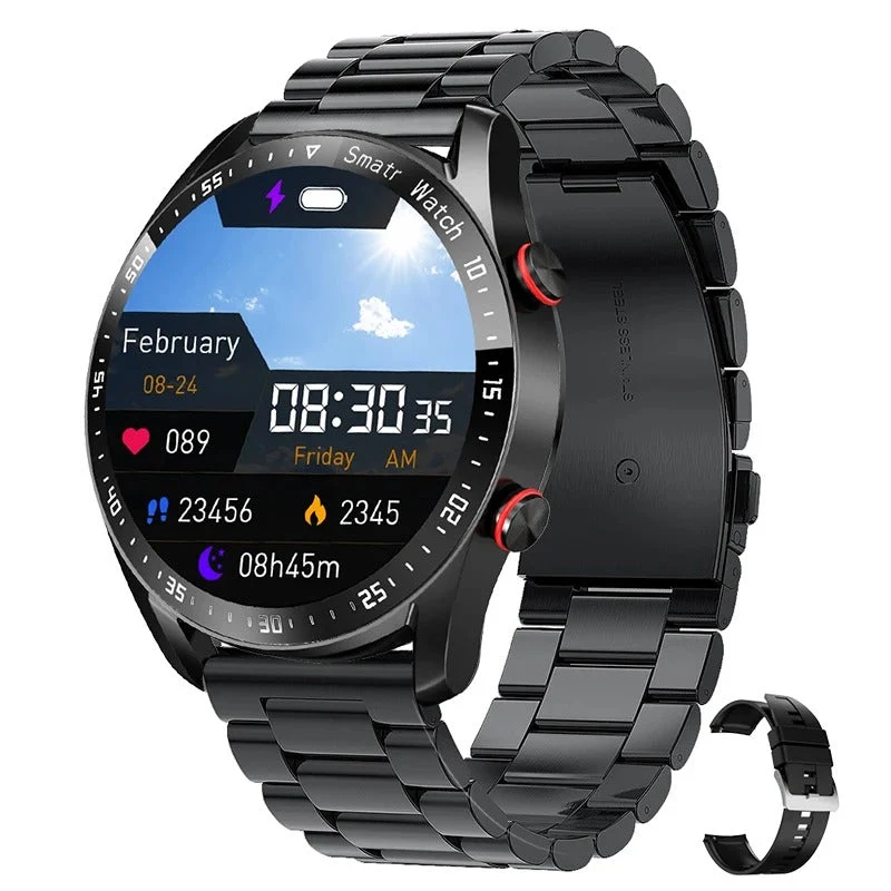 Smartwatch til mænd med sundhedsovervågning og vandtæt design