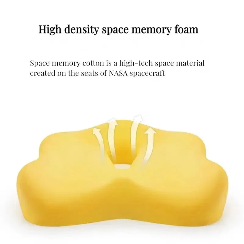 Ergonomisk Sædehynde med Memory Foam til Optimal Rygstøtte