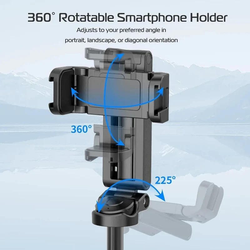 Stabil Selfie Stang med Tripod – Perfekte Billeder Hver Gang