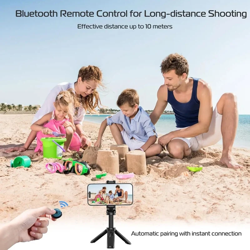 Stabil Selfie Stang med Tripod – Perfekte Billeder Hver Gang