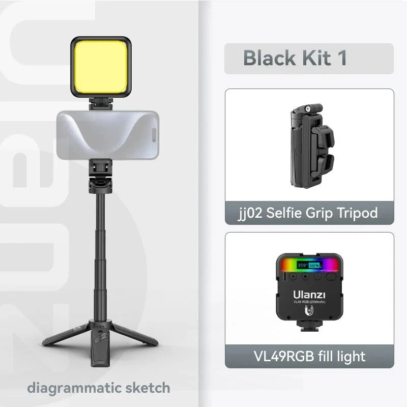 Stabil Selfie Stang med Tripod – Perfekte Billeder Hver Gang