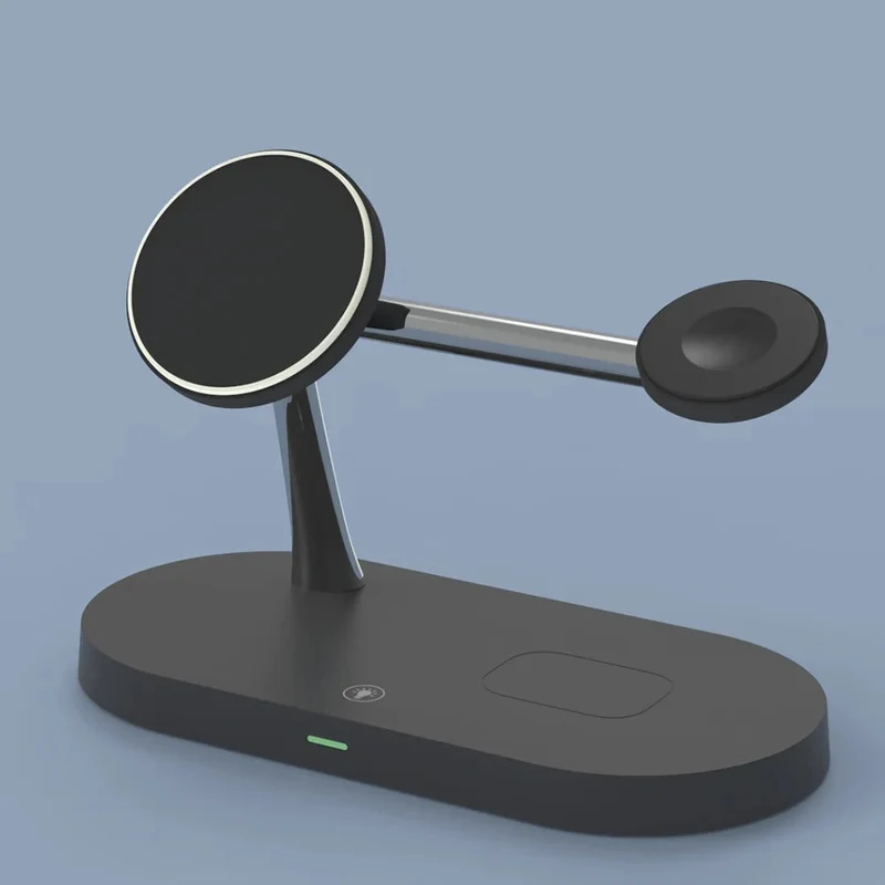 Smart 5-i-1 Opladningsstation med Nattelys – Effektiv og Pladsbesparende